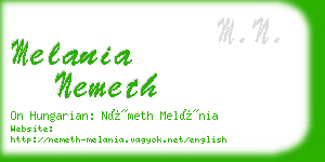 melania nemeth business card